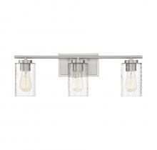 Savoy House Meridian M80038BN - 3-Light Bathroom Vanity Light in Brushed Nickel