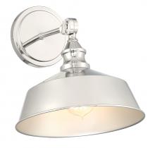 Savoy House Meridian M90090PN - 1-Light Wall Sconce in Polished Nickel