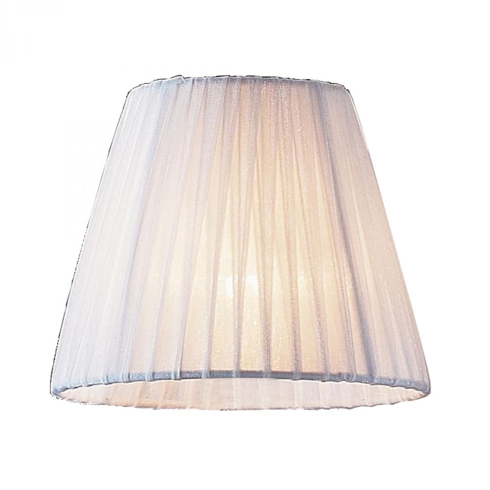 Renaissance Mini Shade In White Pleated Fabric