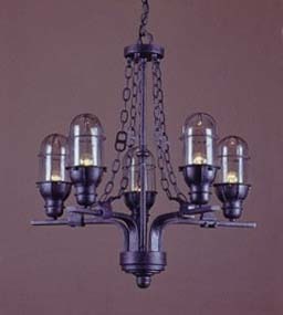 5-LITE CHANDELIER