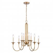 ELK Home 89726/8 - Cecil 28'' Wide 8-Light Chandelier - Natural Brass